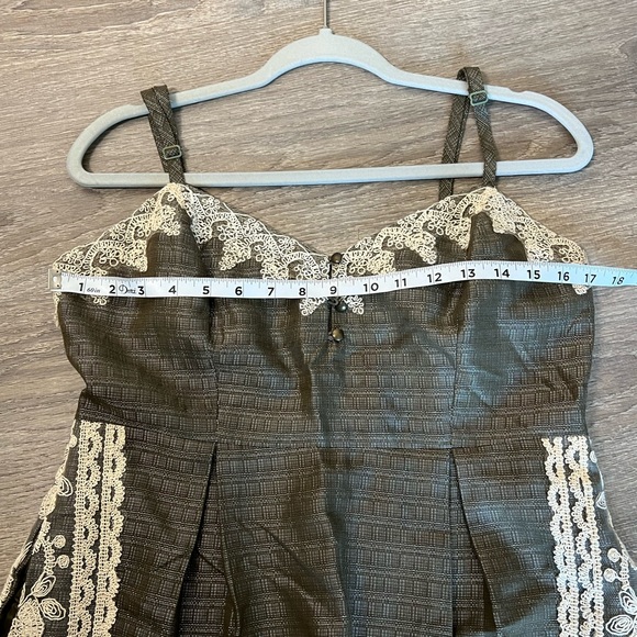 Anthropologie Moulinette Soeurs Linen Blend Embroidered Gorgeous Dress - Picture 7 of 11